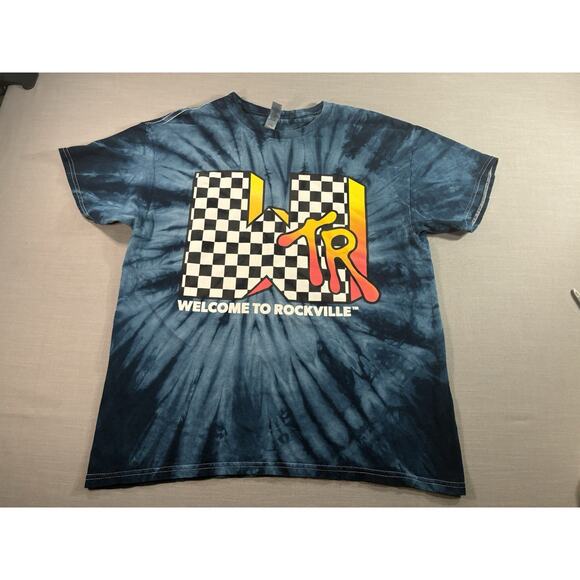 Gildan Other - Welcome To Rockville Festival Tee L Tie Dye Band Tour Shirt Daytona Beach